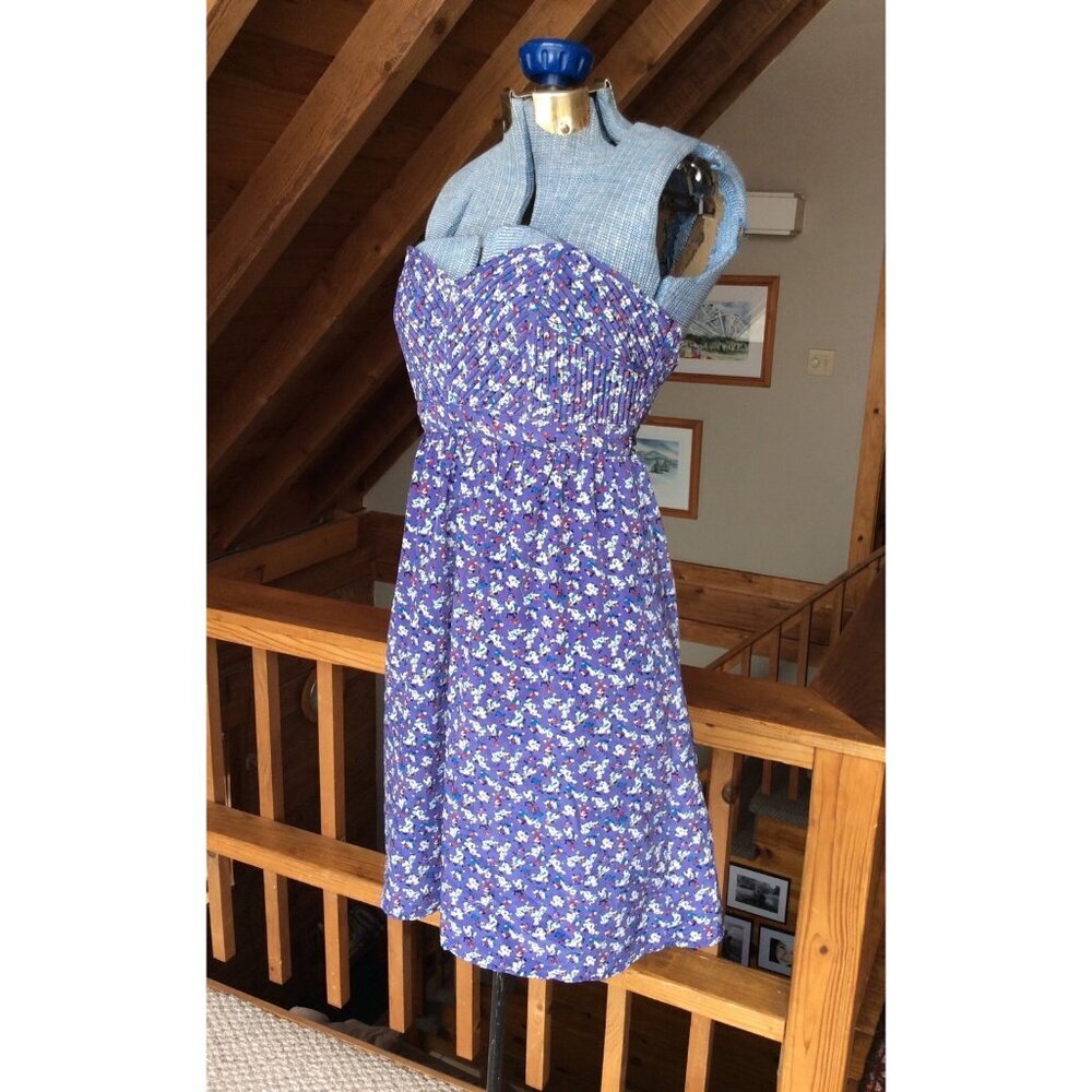C LUCE Floral Dress Strapless Womens Medium